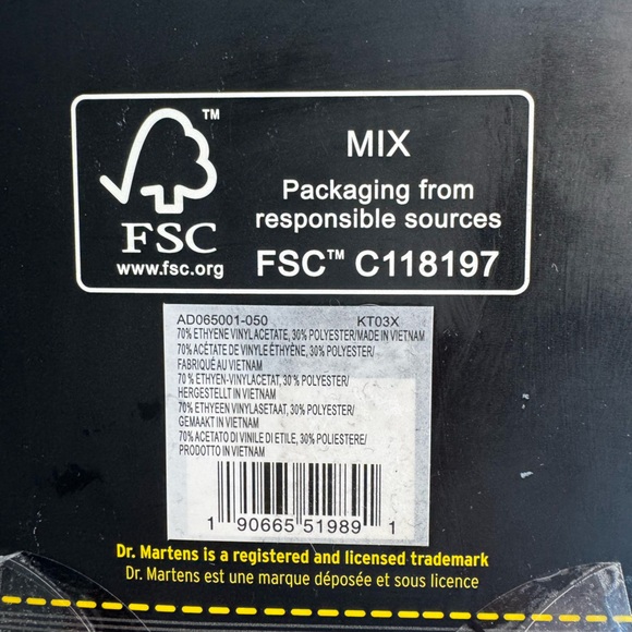 Dr. Martens WarmWair Insoles Black Women's US Size 6 - Picture 9 of 9